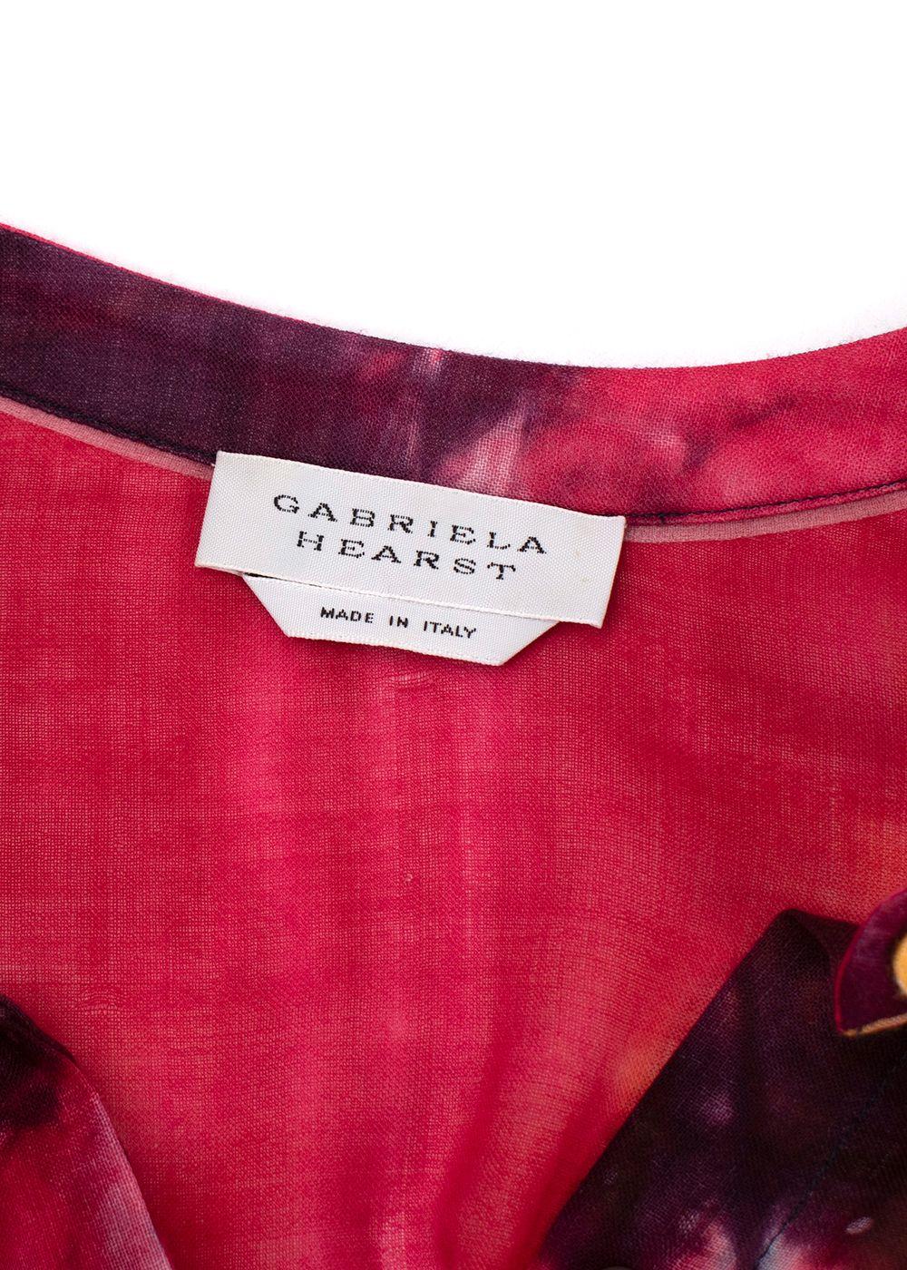 Gabriela Hearst Multicoloured Tie Dye Maxi Dress