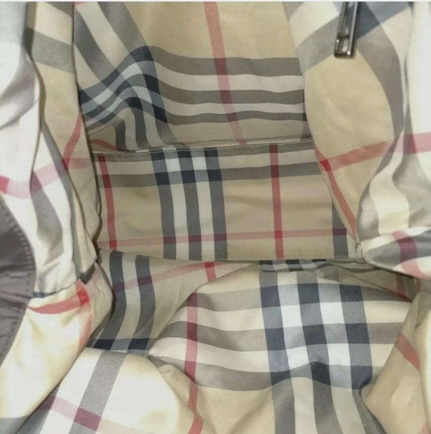 Burberry Brown Nylon Tote Bag
