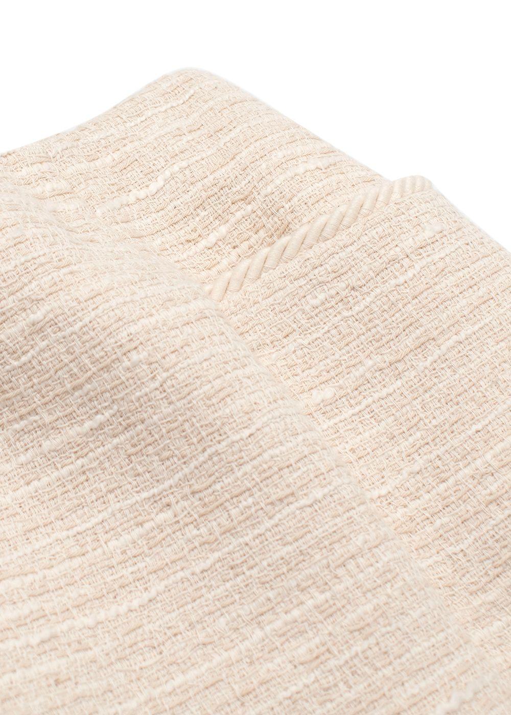 Claudie Pierlot Cream Tweed Mini Skirt