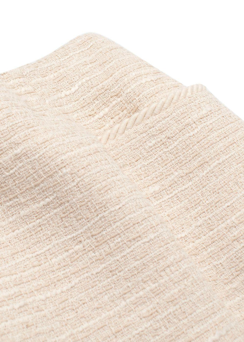 Claudie Pierlot Cream Tweed Mini Skirt