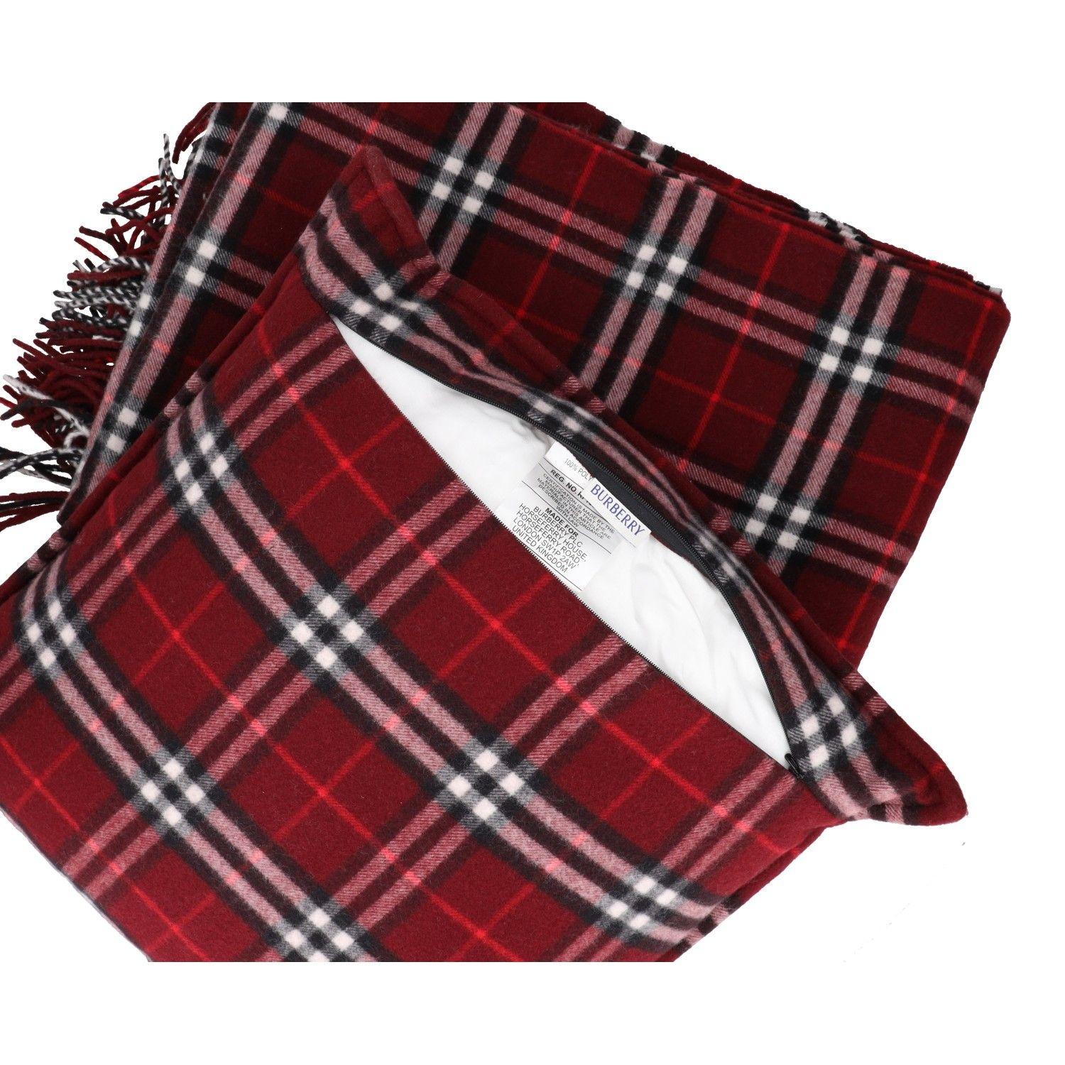 Burberry Check Cashmere Cushion and Blanket