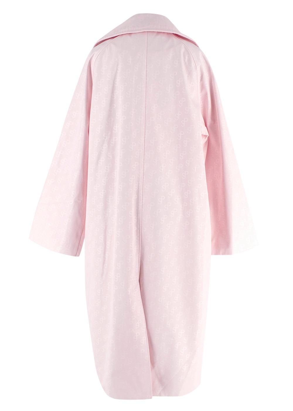 Saks Potts Pink Monogram Milan Coat
