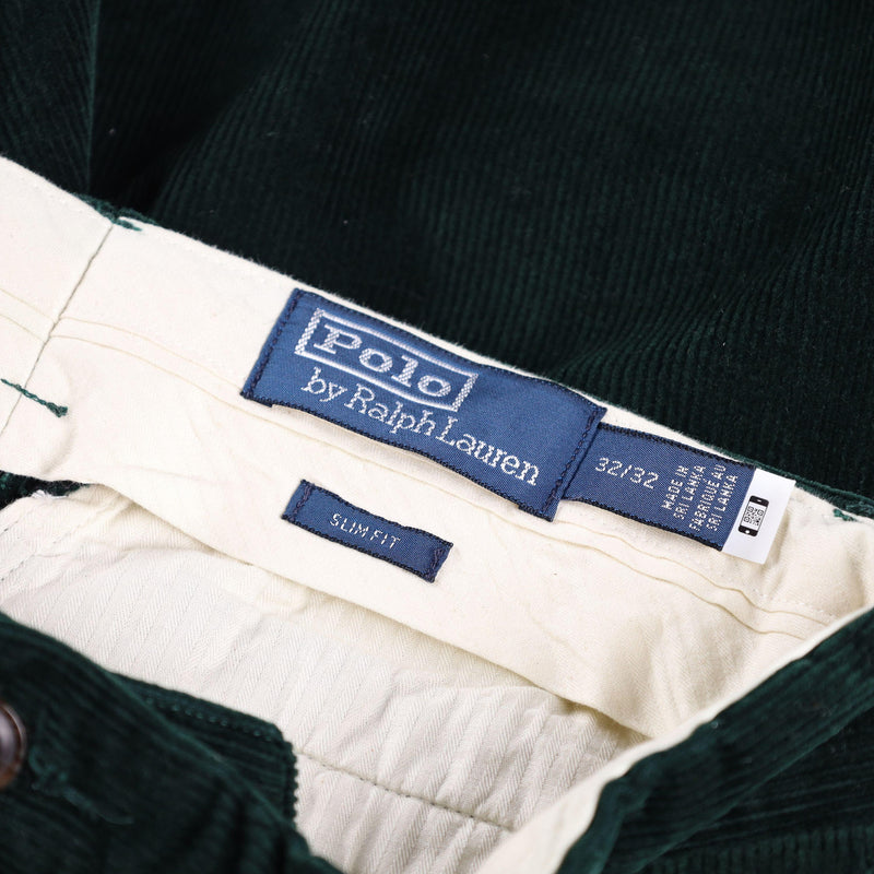 Polo Ralph Lauren Cotton Stretch Corduroy Embroidered Slim Fit Trousers