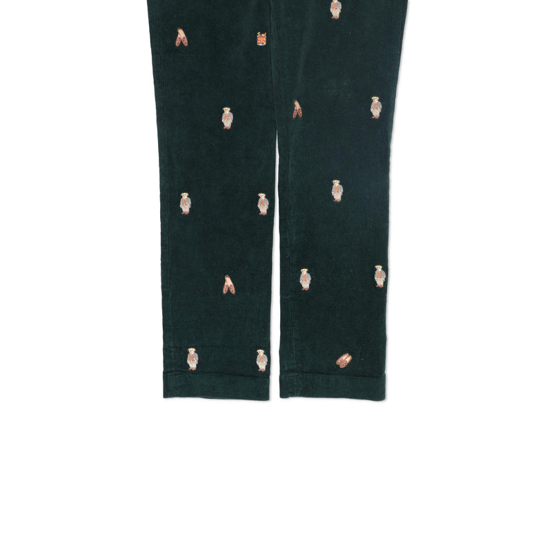 Polo Ralph Lauren Cotton Stretch Corduroy Embroidered Slim Fit Trousers