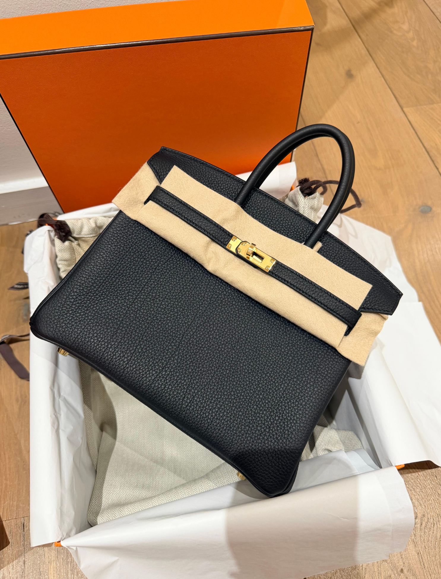 Hermes Black Togo Birkin 25