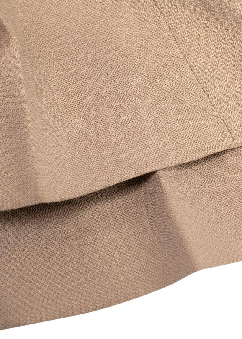 Celine Beige Tailored Wool Trousers