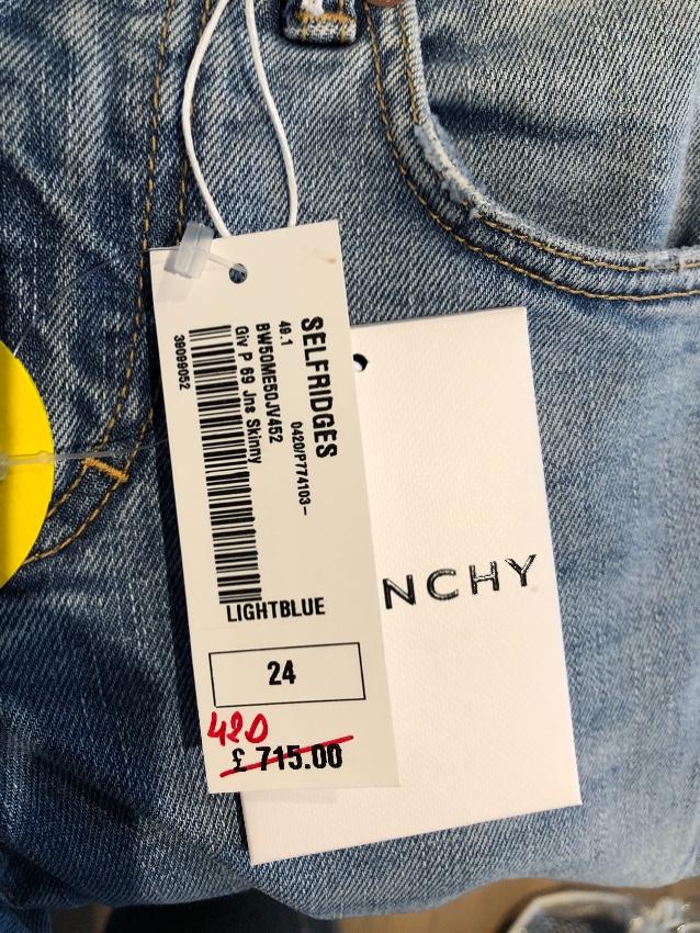 Givenchy ripped mid-rise skinny jeans blue