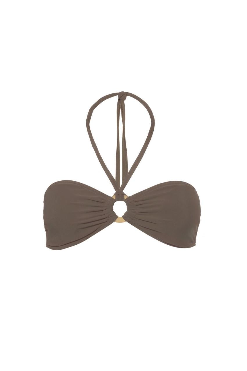 Carizzi Couture Khaki Bandeau Bikini