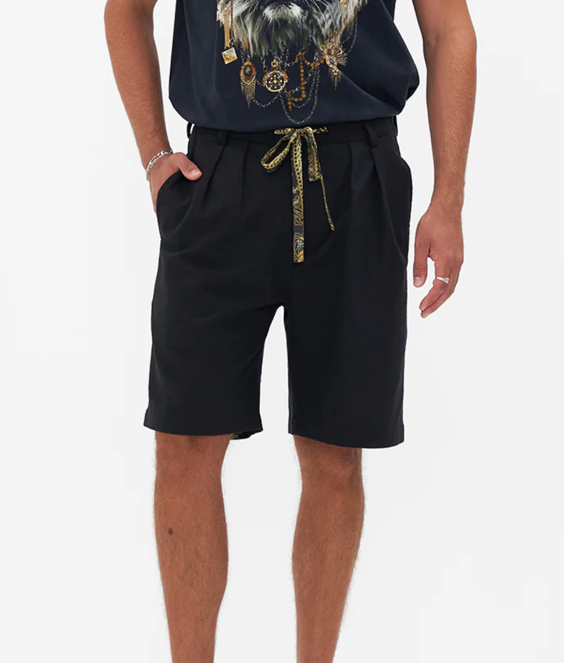 Camilla Pleated Shorts The Night Is Noir