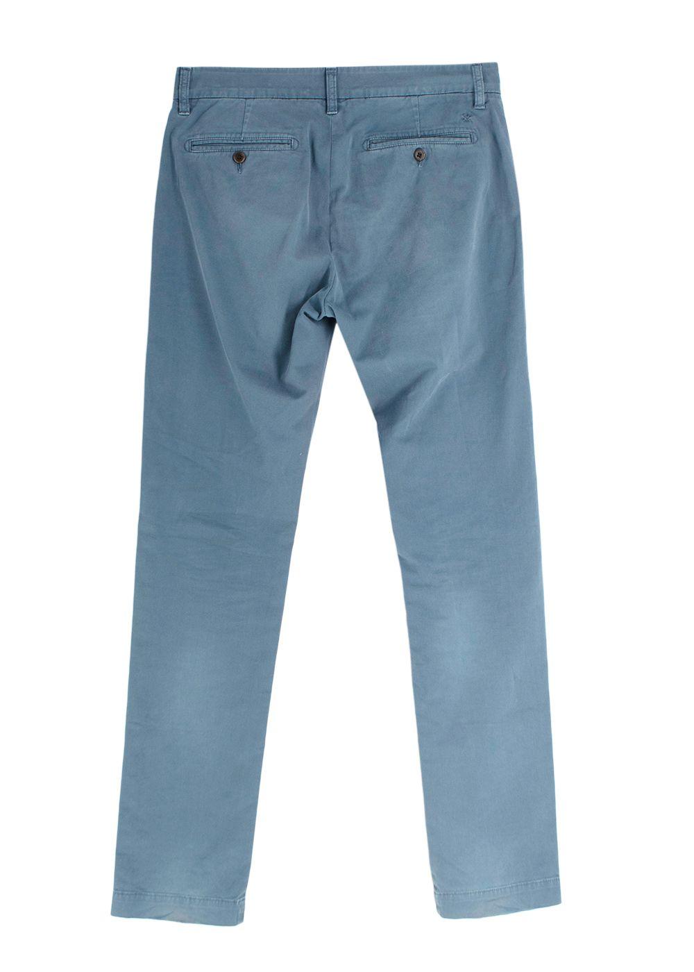 Closed Blue Cotton Chino Trousers