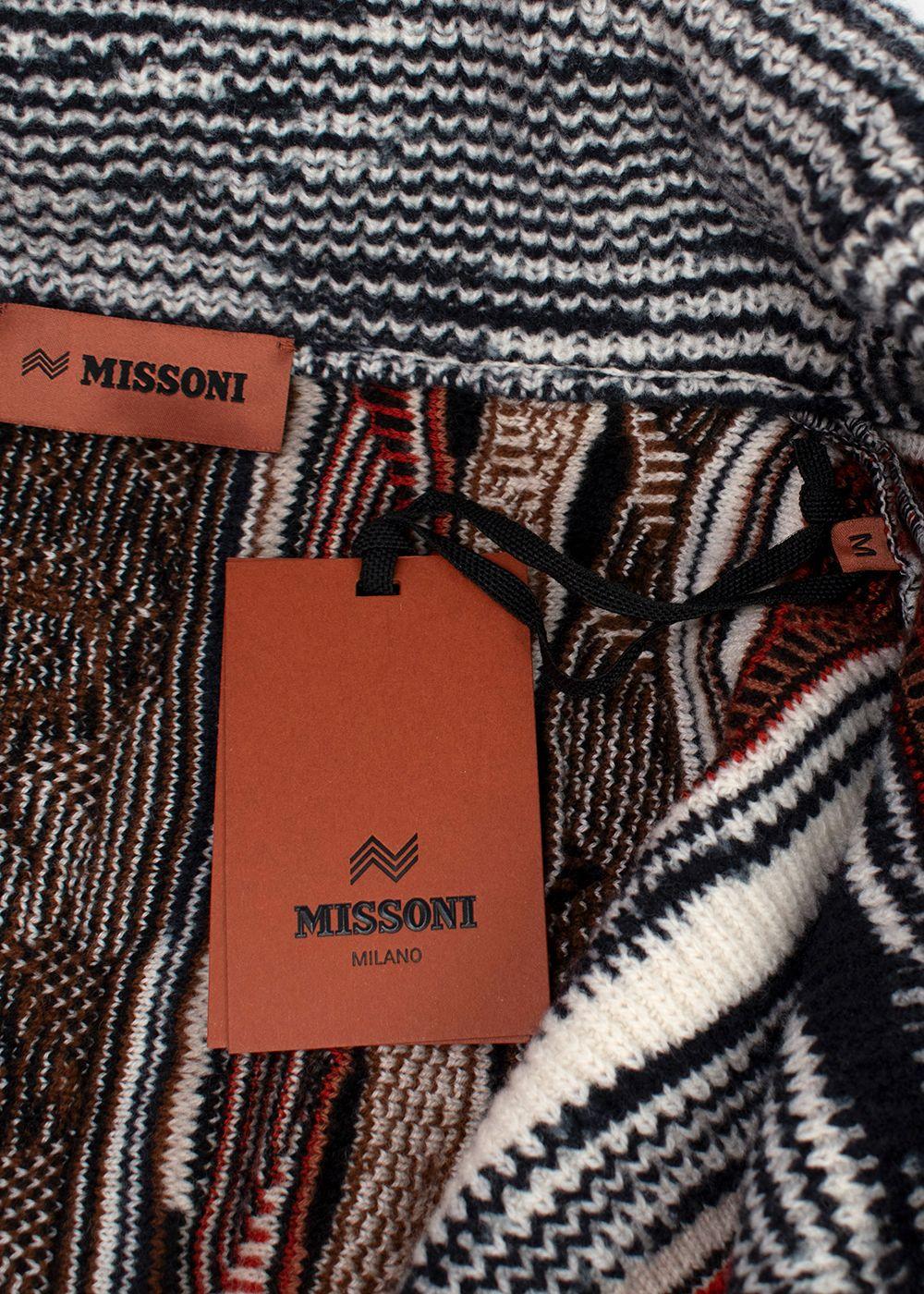 Missoni Intarsia Chunky Knit Cardigan