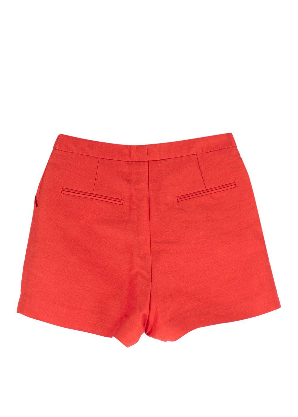 Stella McCartney Orange Embellished Tailored Shorts