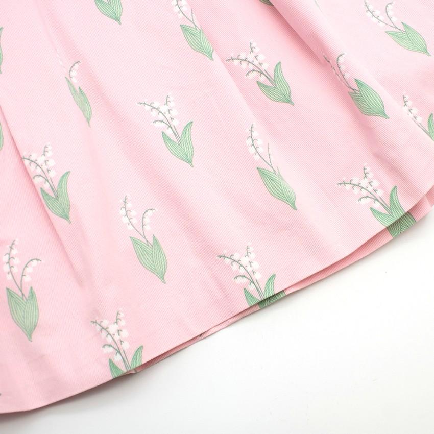 Jacadi baby pink sleeveless printed dress