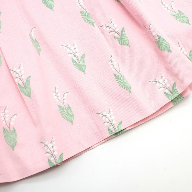 Jacadi baby pink sleeveless printed dress