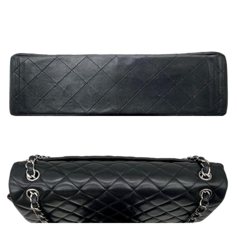 Chanel Black Lambskin Maxi Single Flap Bag