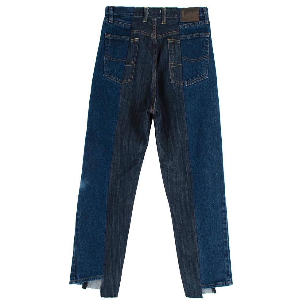 ELV Denim Distressed Two-tone Jeans