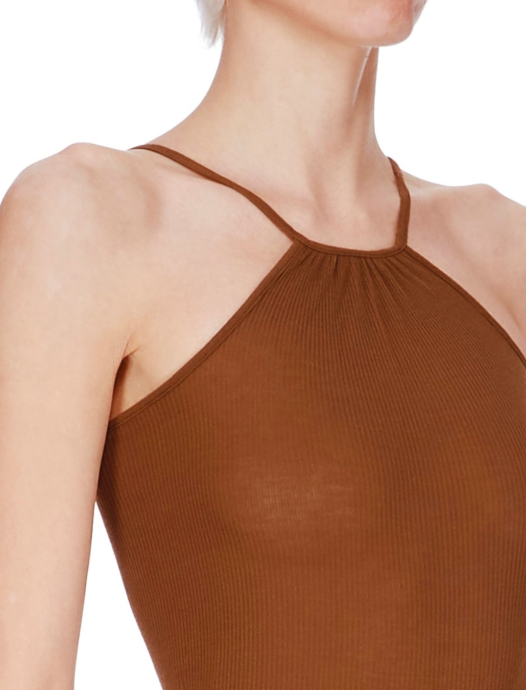 Rick Owens Skorpio Ribbed-Knit Midi Dress