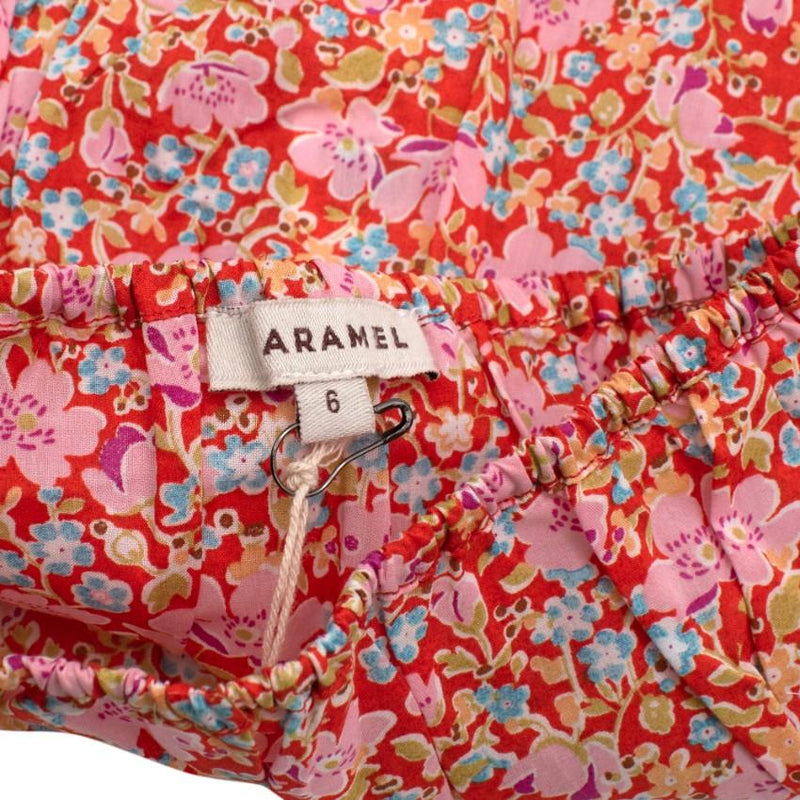 Caramel Red Floral Lily Bloomers