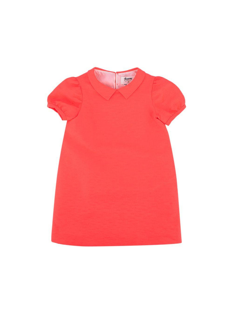 Kids 8Y Coral Textured Dress