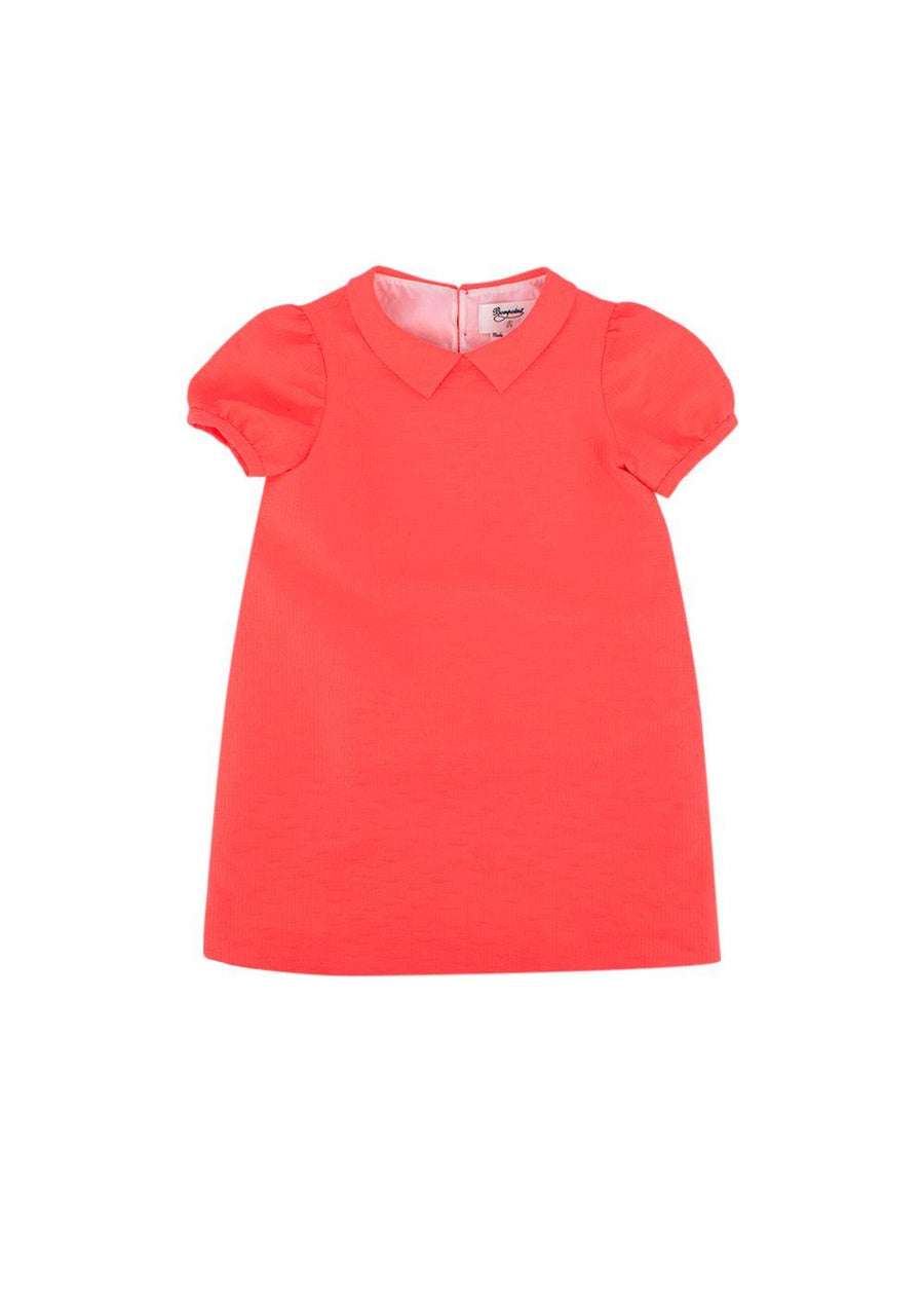 Kids 8Y Coral Textured Dress