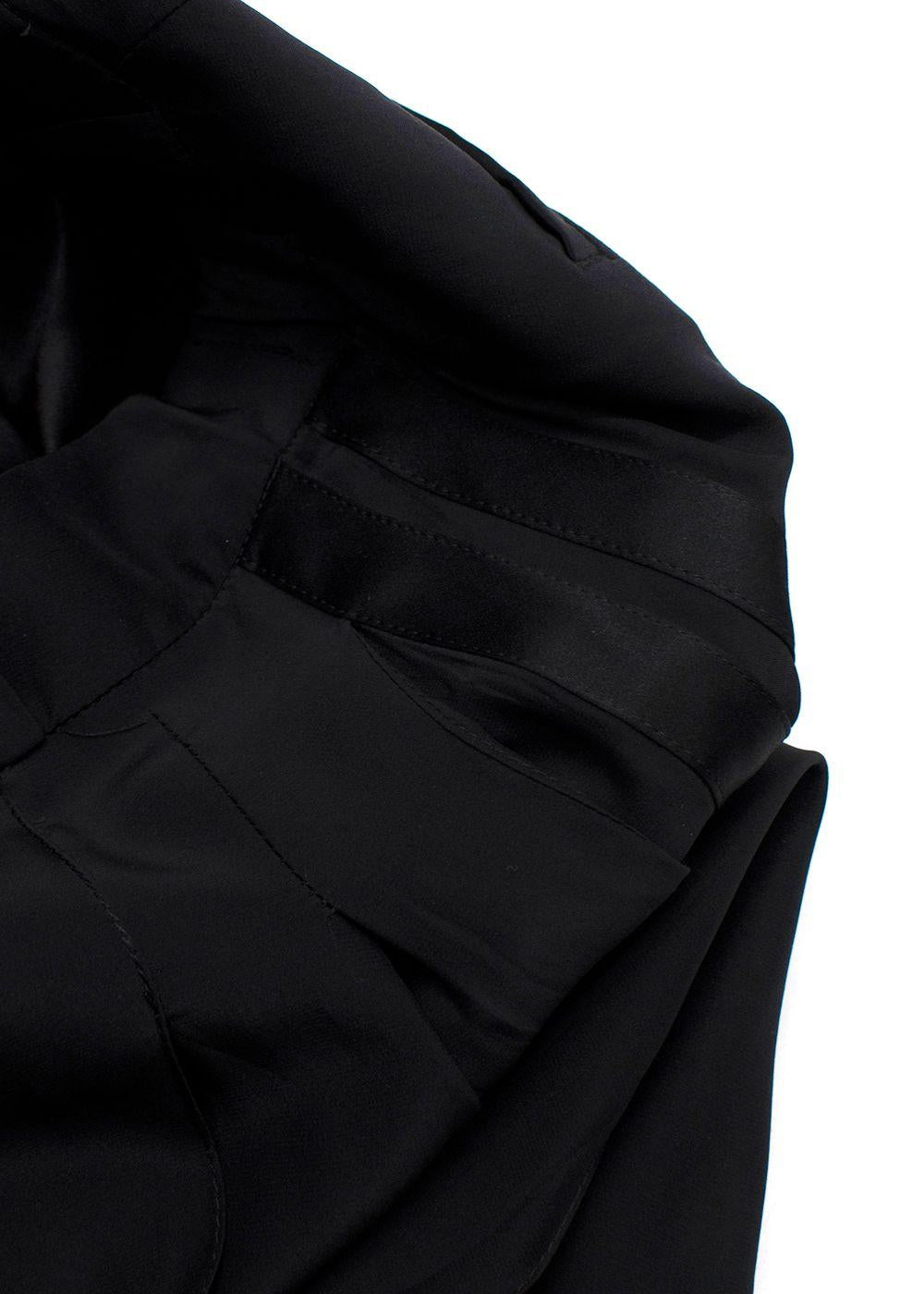 Serena Bute Black 100% Silk Trouser