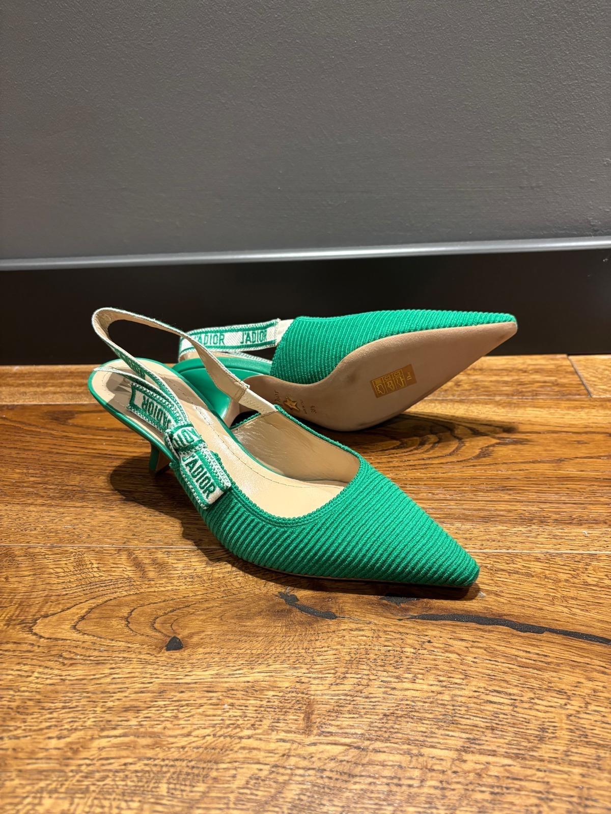 Dior Green J'adior Slingback Sandals