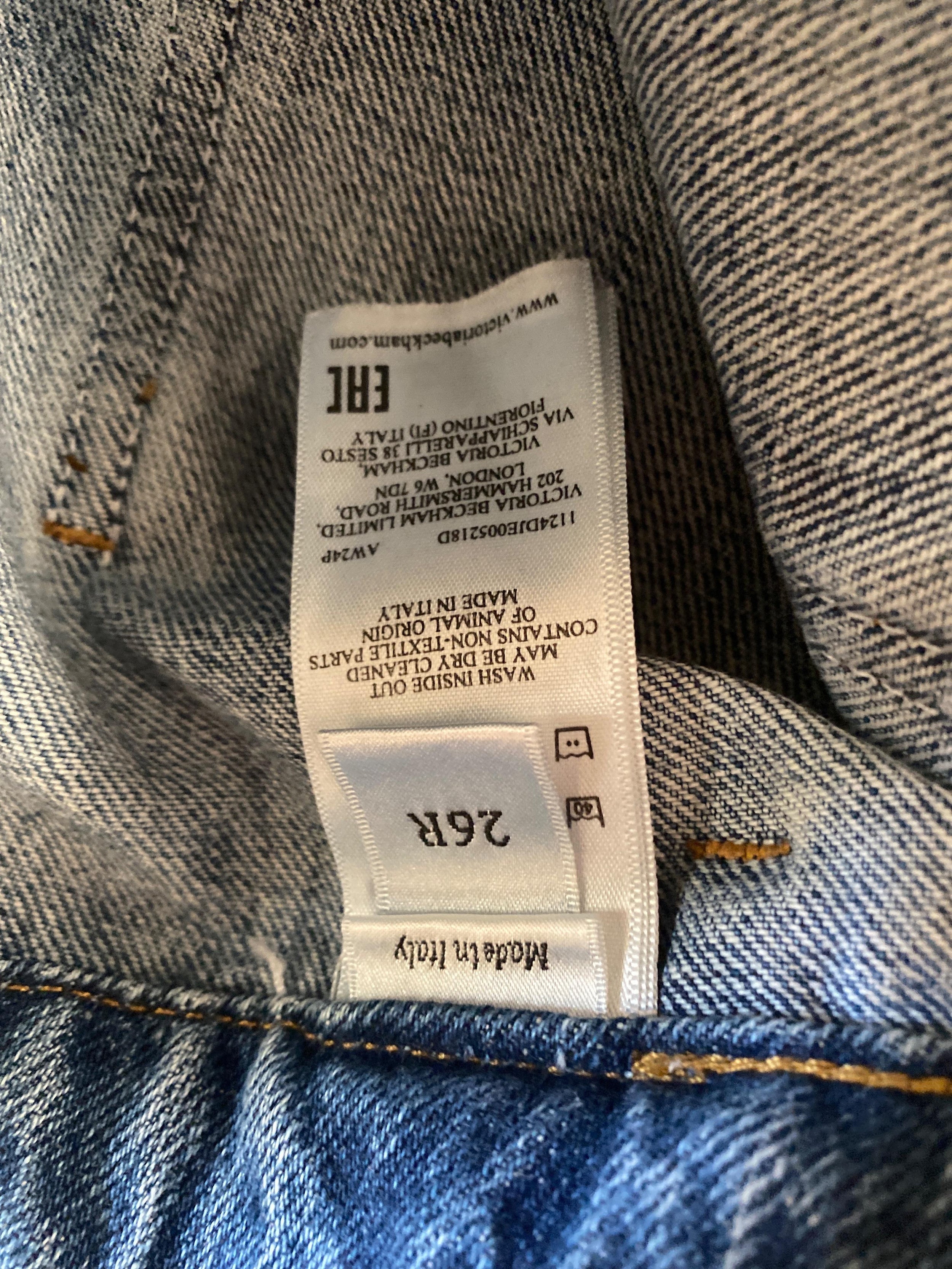 Victoria Beckham High Waisted Alina Jeans