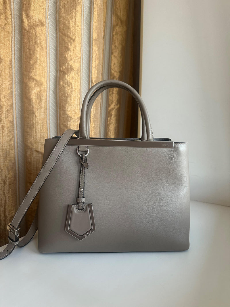 Fendi Grey 2jours Tote Bag
