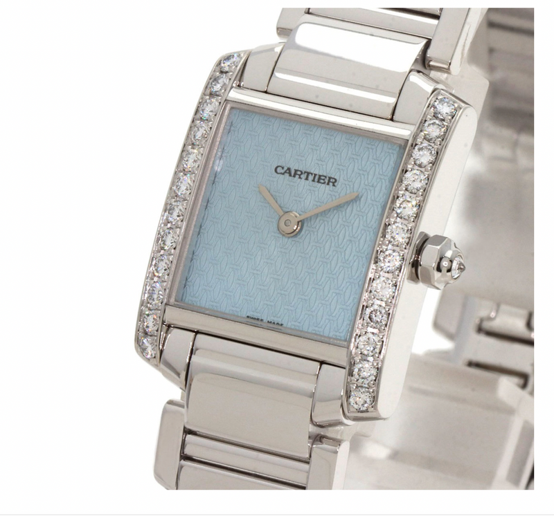 Cartier Tank Française Cadran C Motif White Gold Watch