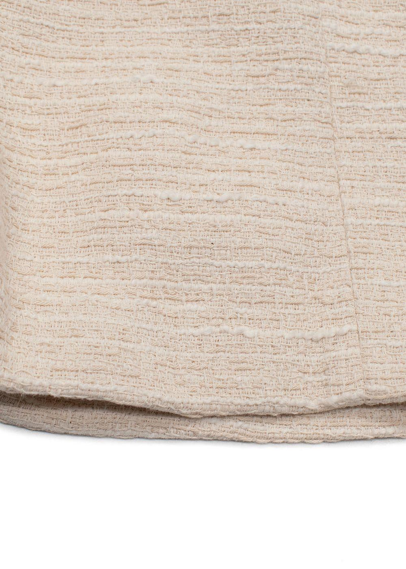 Claudie Pierlot Cream Tweed Mini Skirt
