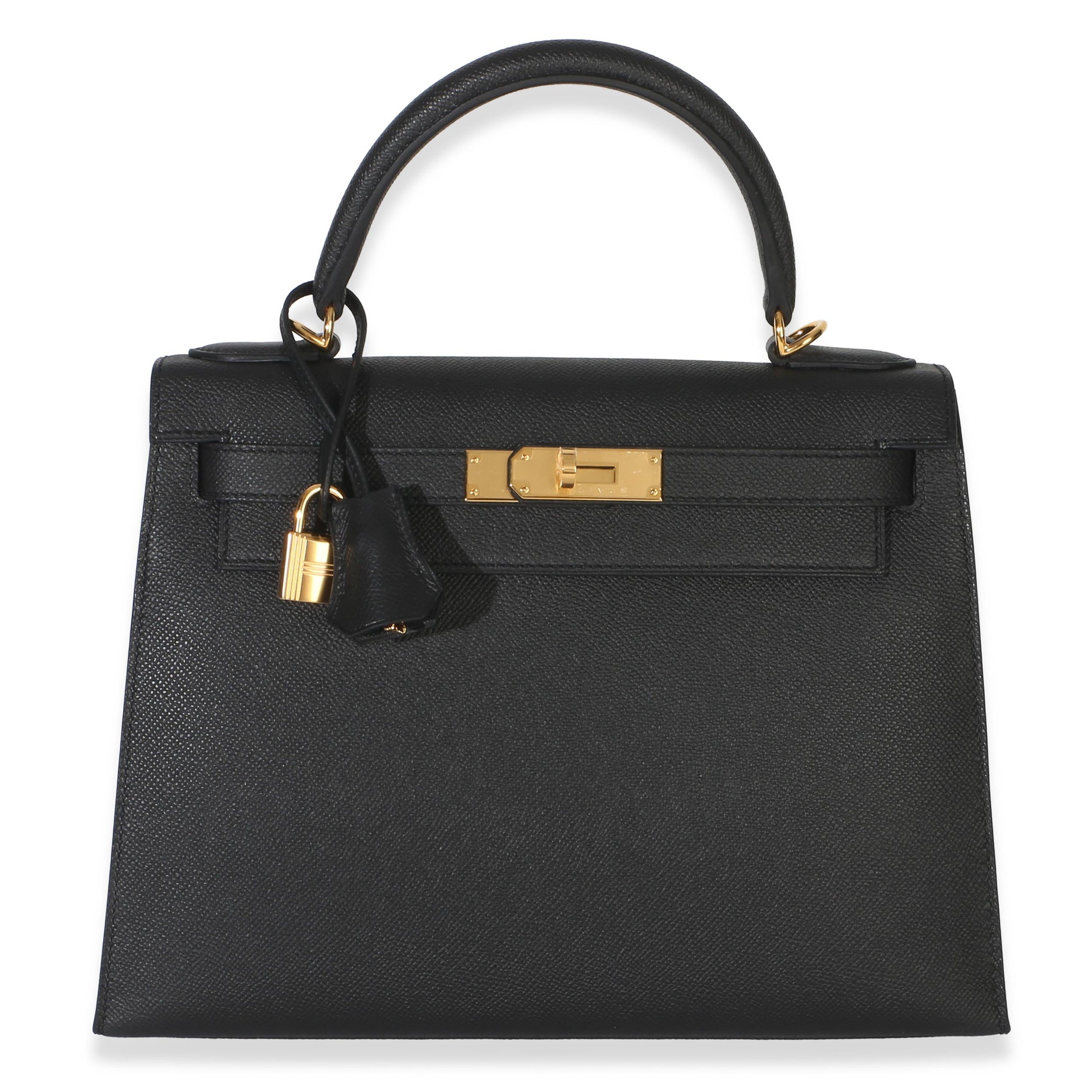 Hermès Black Epsom Sellier Kelly 28 PHW