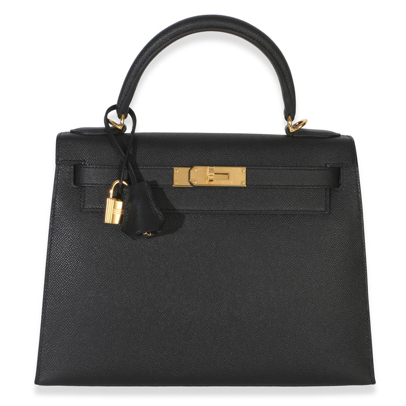 Hermès Black Epsom Sellier Kelly 28 PHW
