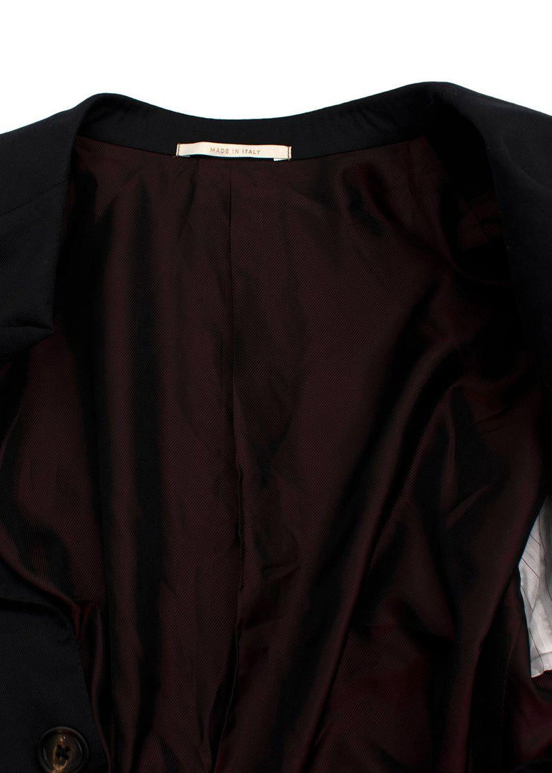 Pal Zileri Black Single Breasted Wool Blazer