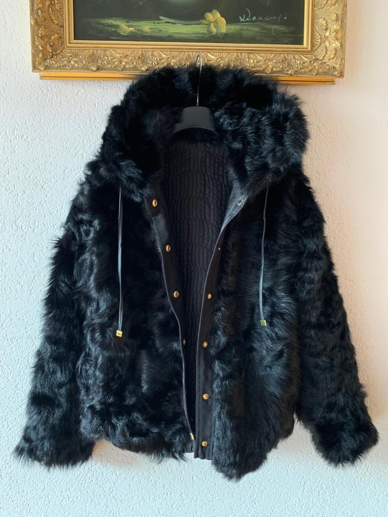 Trussardi Reversible Goat Fur Jacket