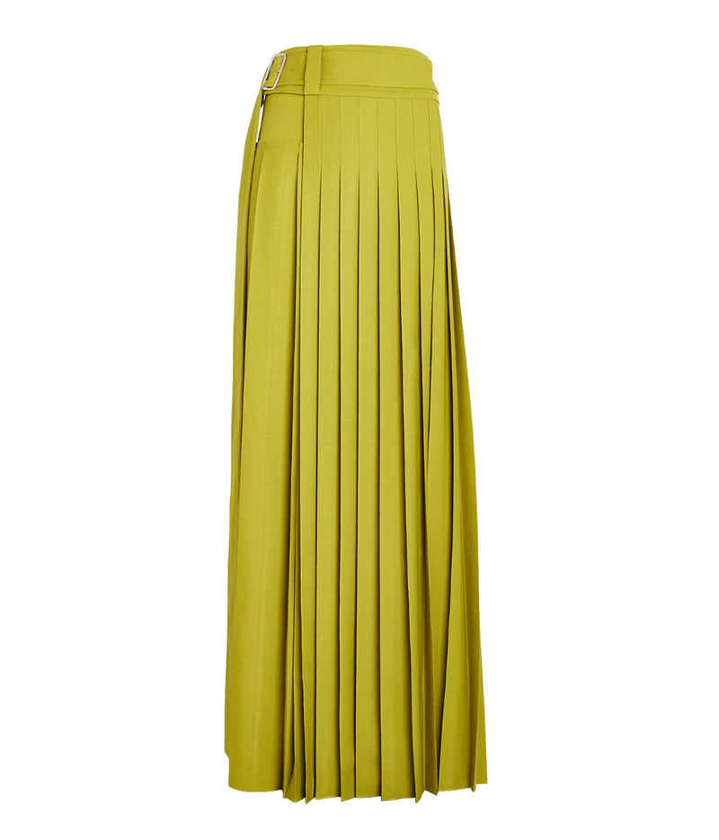 Erdem Pleated Crepe Maxi Skirt