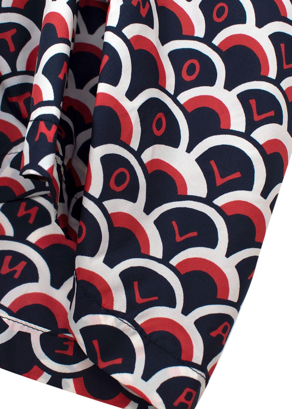 Abstract Logo Printed Swim Shorts