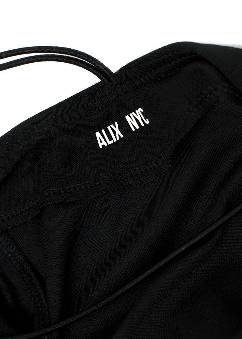 Alix NYC Black Cross Strap Medina Bodysuit