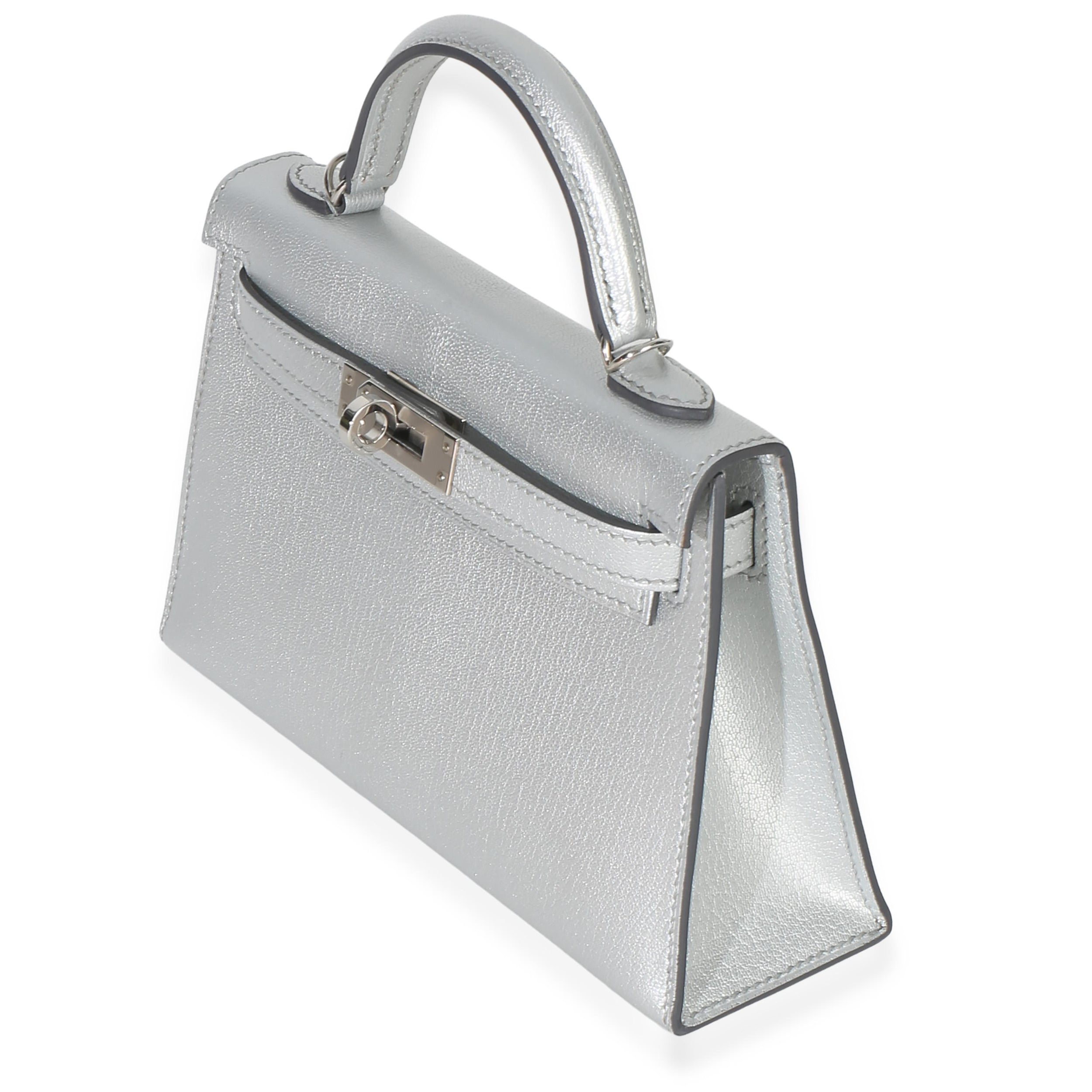 Hermès  Chevre Chamkilight Sellier Mini Kelly II 20 PHW