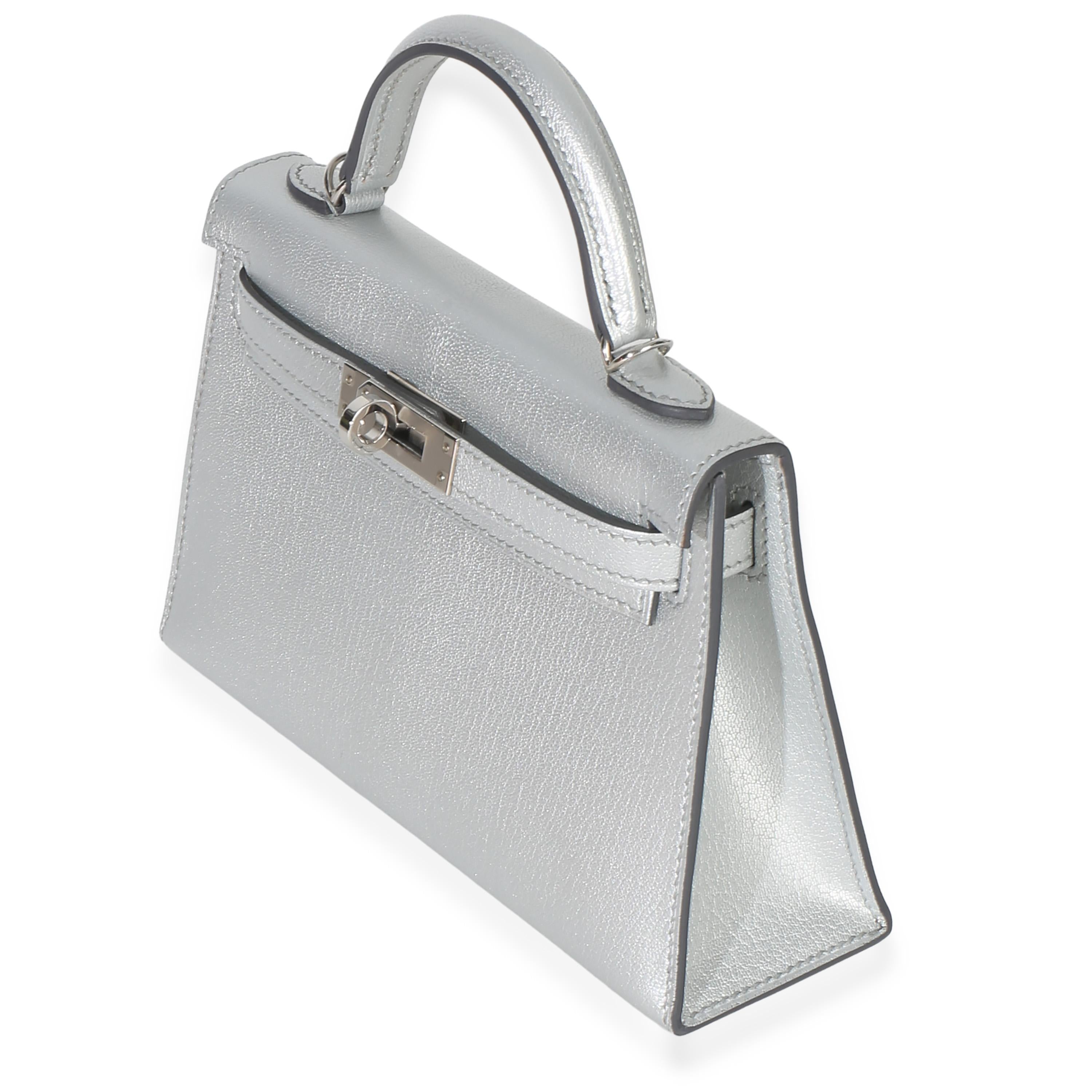 Hermès  Chevre Chamkilight Sellier Mini Kelly II 20 PHW