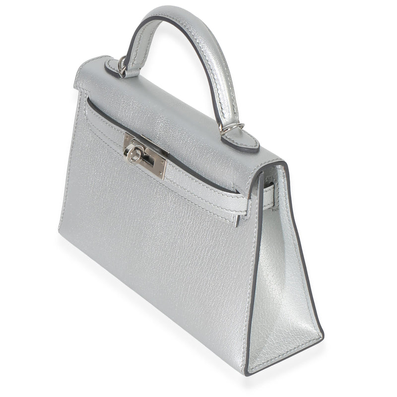 Hermès  Chevre Chamkilight Sellier Mini Kelly II 20 PHW