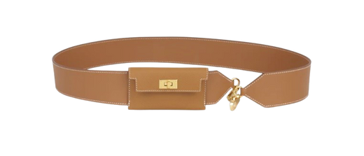 Hermes Gold Kelly Pocket Strap with Gold Hardware