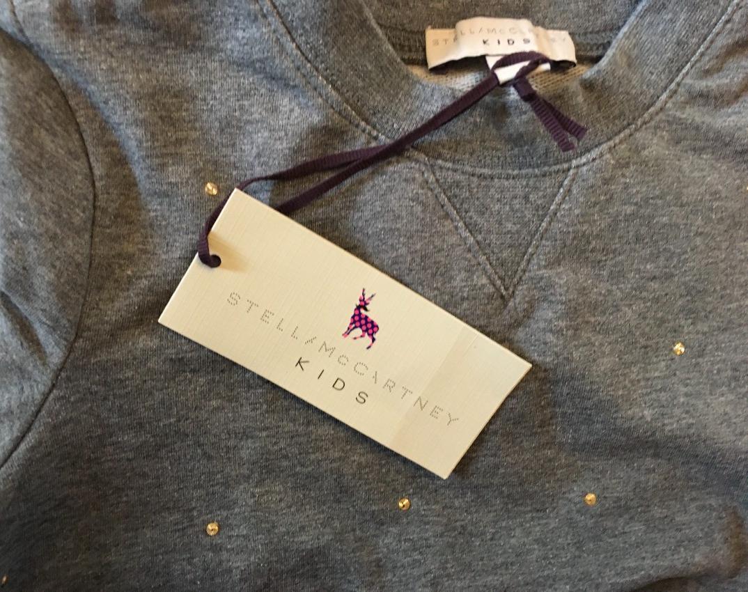 Stella McCartney Grey Crystal Studded Sweatshirt