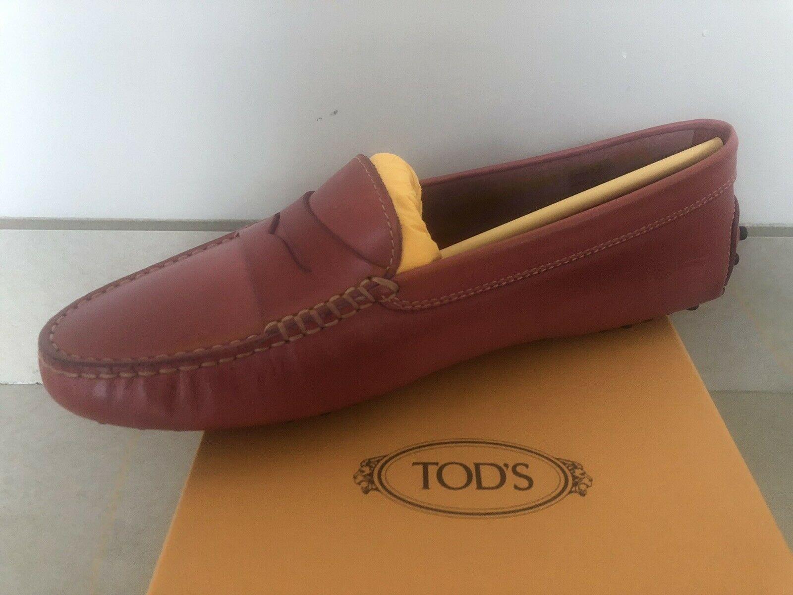 Tods Antique Rose Gommini Penny Loafers