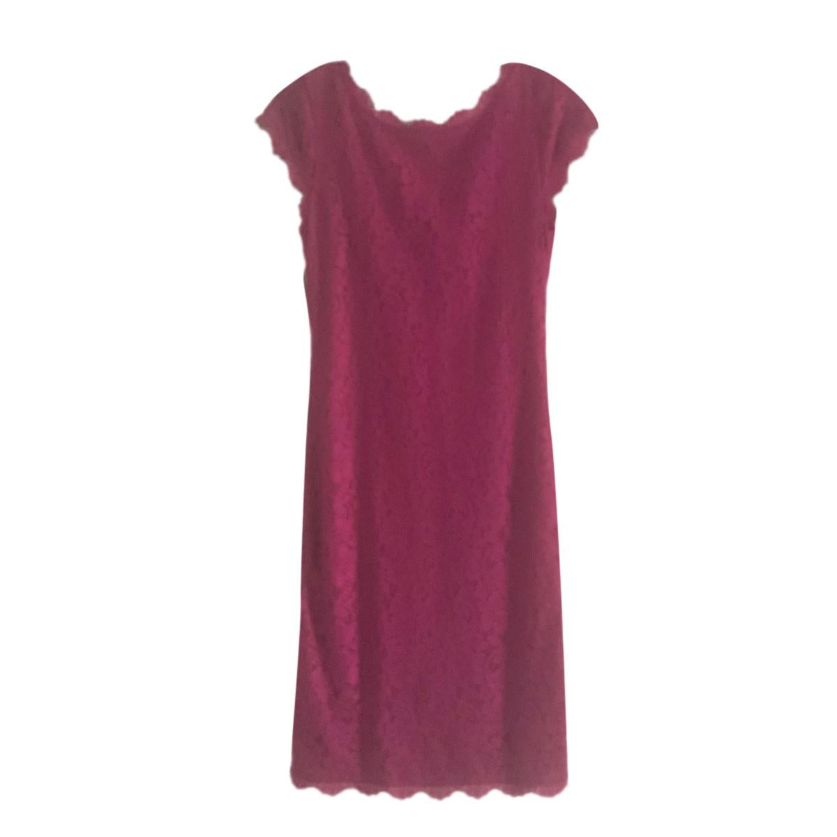 DVF Hot Orchid Barbara Lace Dress