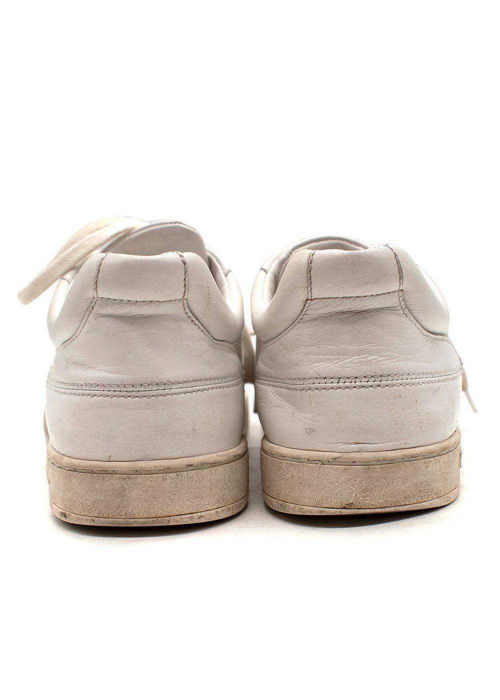 Dior White Suede Toe Cap Leather Bee Trainers