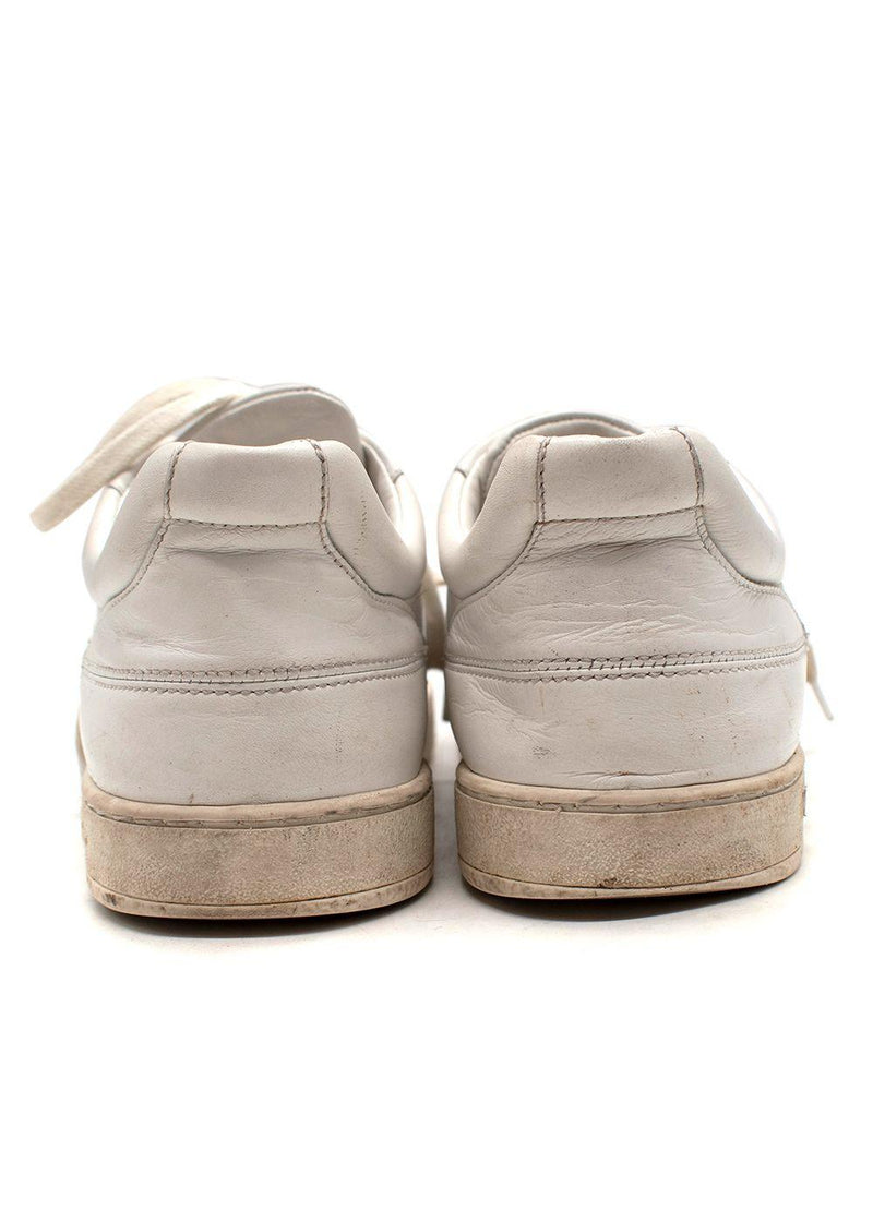 Dior White Suede Toe Cap Leather Bee Trainers