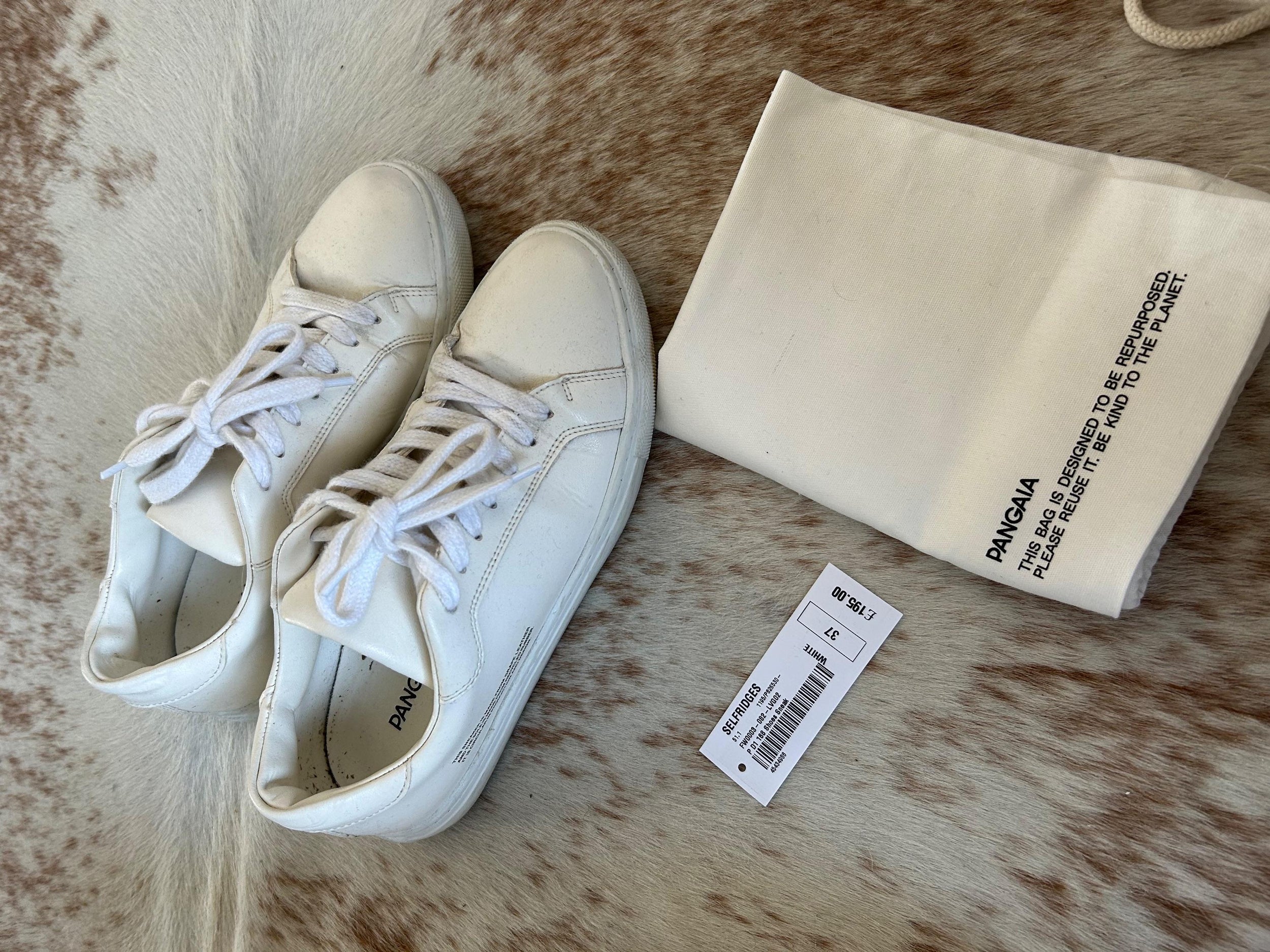 White Grape Leather Low Sneakers