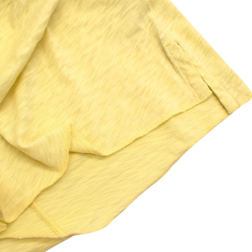 Rag & Bone / Knit Yellow Cotton T-shirt