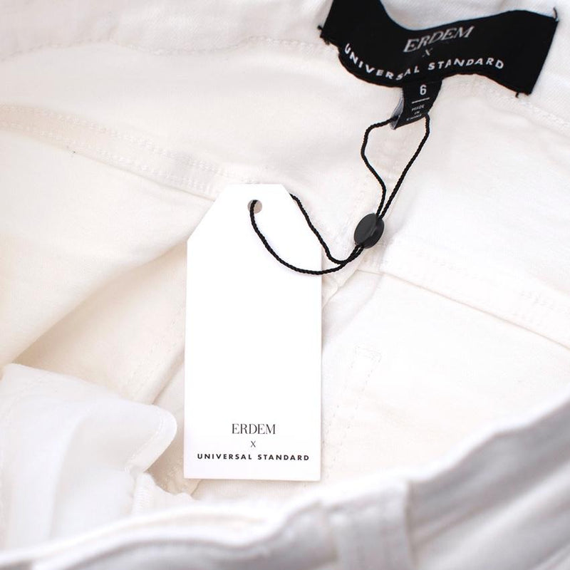 Erderm X Universal Standard White Patchwork Jeans