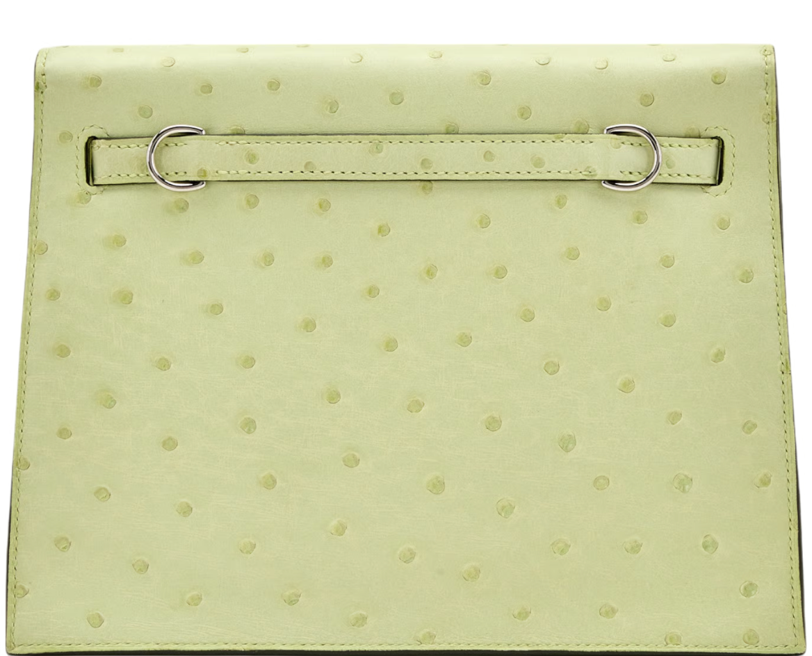 Hermès Kelly Danse Autruche Jaune Bourgeon Gold Hardware